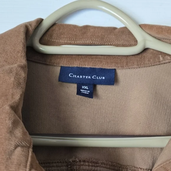 Charter Club Brown Corduroy Jacket - Picture 2 of 5